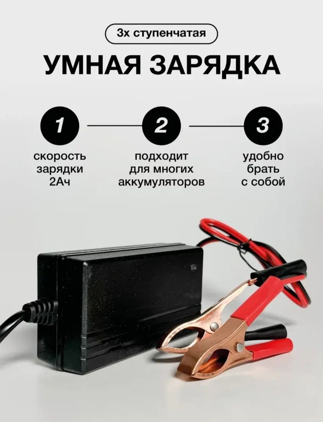Умная автоматическая зарядное устроиство для автомобильных аккумулятор