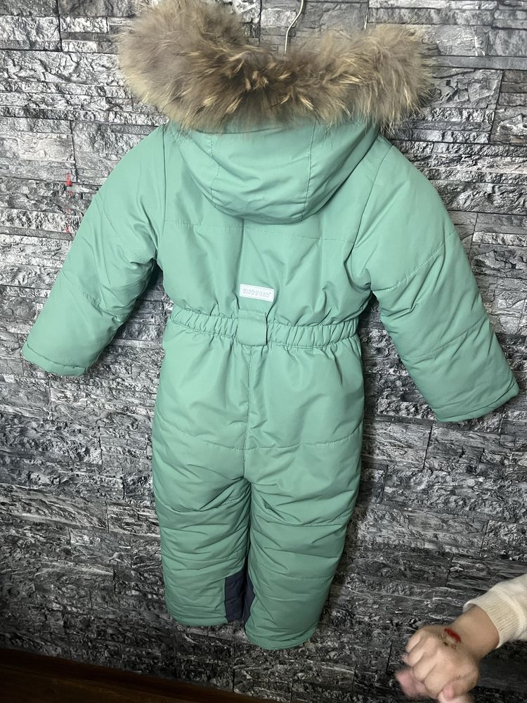 Зимний комбинезон для мальчика, девочки, размер 110 см на 4-5 лет
