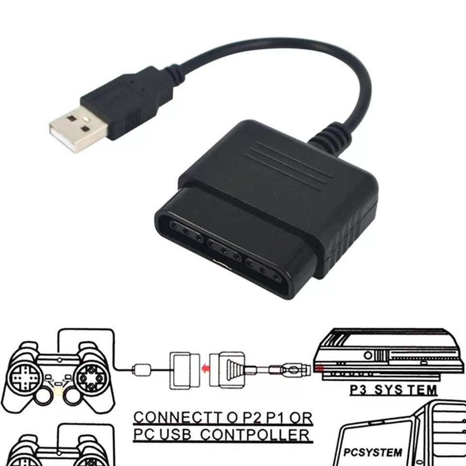 Переходник адаптер для джойстика PS1, PS2 и PS3