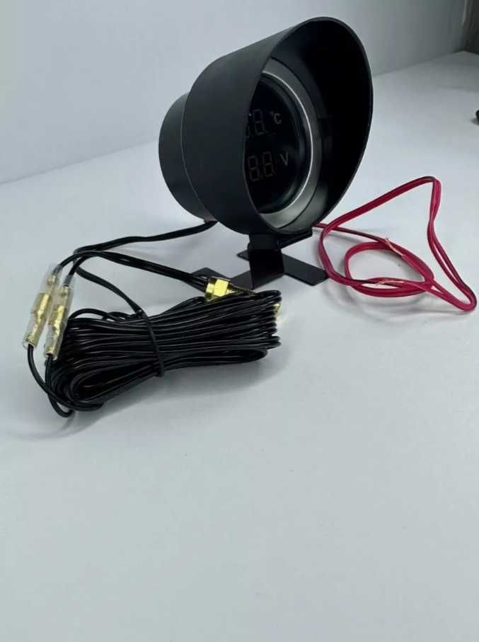 Датчик температуры двигателя с вольтметром 12v 24v (НА ВСЕ МАРКИ АВТО)