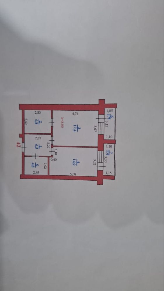 Продам однокомнатную кв