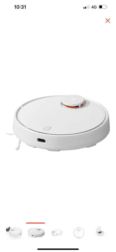 Робот-пылесос Xiaomi MI ROBOT VACUUM S10 BHR6390RU/B106GL белый