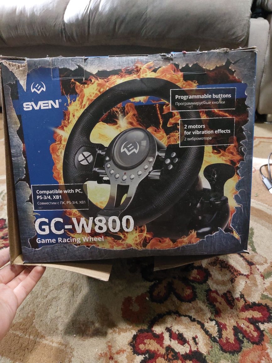 Игровой руль sven GC-W800