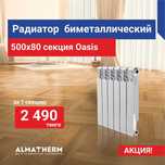 Радиатор биметаллический 500/80 (1 секция) Oasis