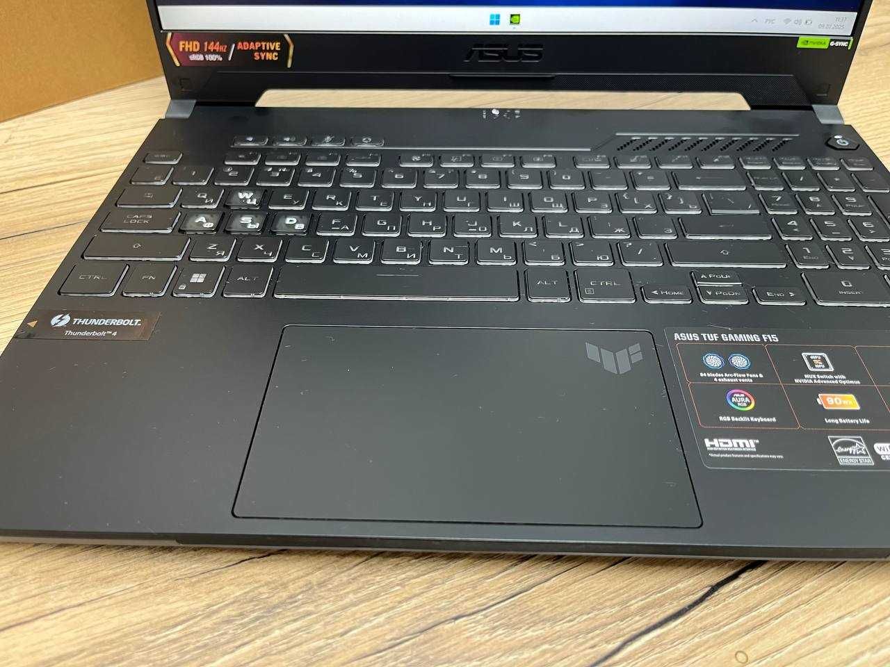 ASUS TUF Core i7-13/ОЗУ16/SSD512/RTX4060-8гб/Жаңа!Новый!Гарантия!