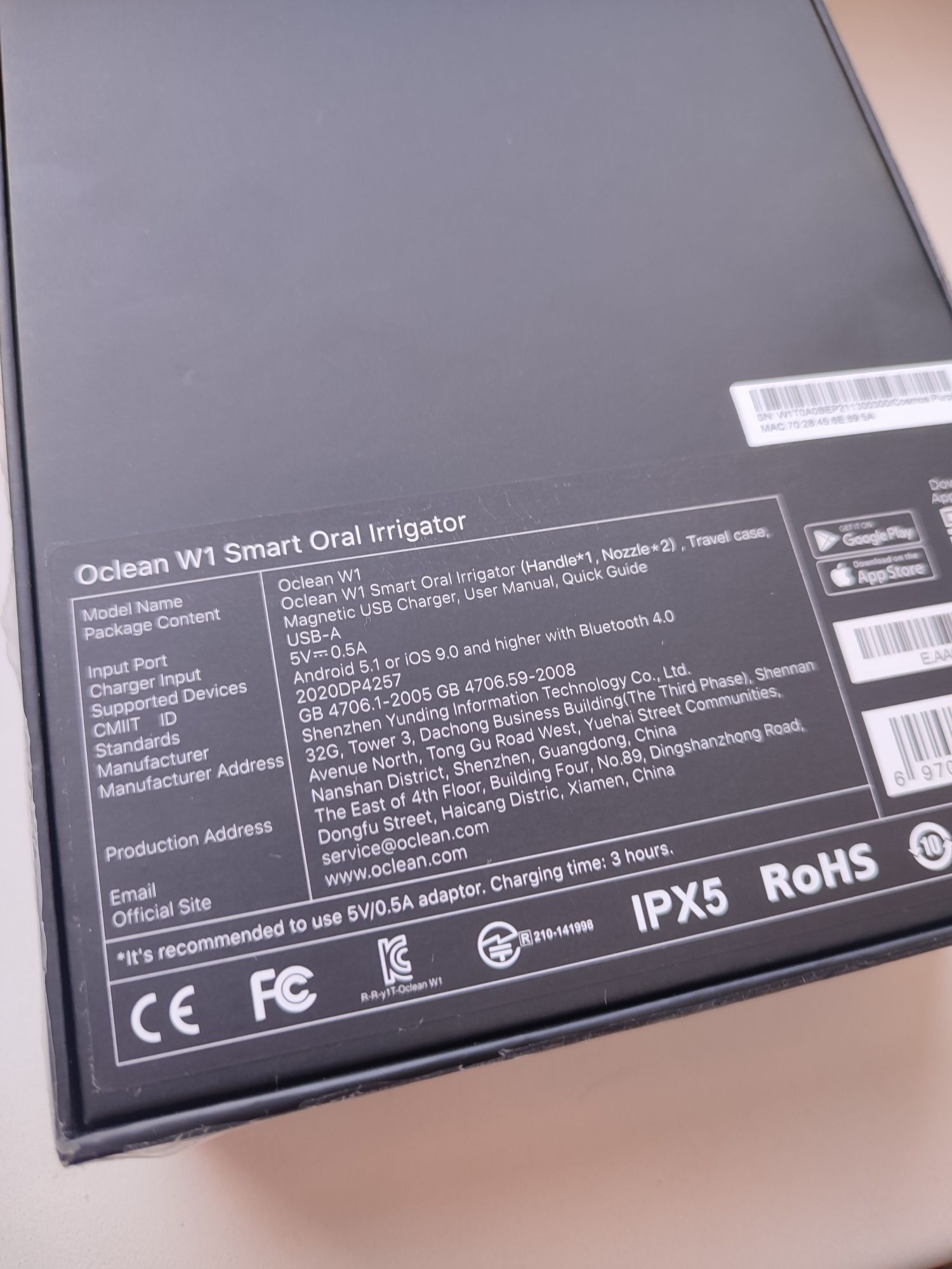 Ирригатор Xiaomi Oclean W1