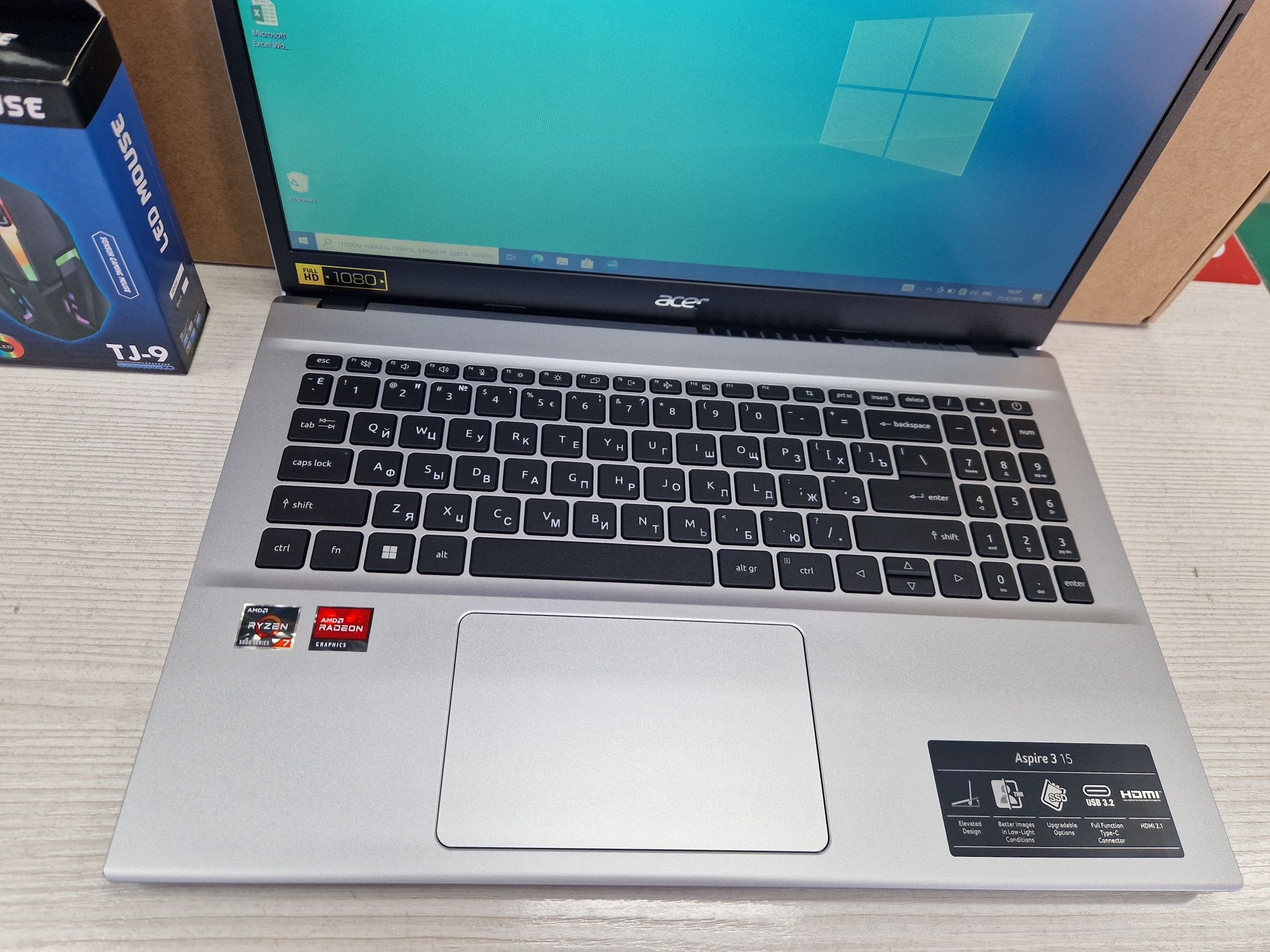 Новые Acer (Ryzen 7 5700u, 16 потоков, 512 Gb SSD)