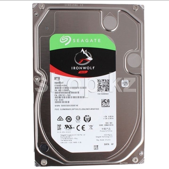 Жесткий диск HDD 8000 Gb Seagate IronWolf NAS (ST8000VN004), 3.5", 256