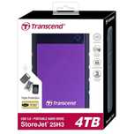 Диск. Внешний HDD 2.5" (USB 3.1) 4TB Transcend. Новый, запечатанный