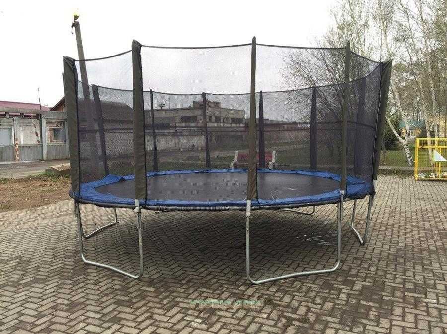 Батут 488см с защитной сеткой и лестницей FitTop-16FT