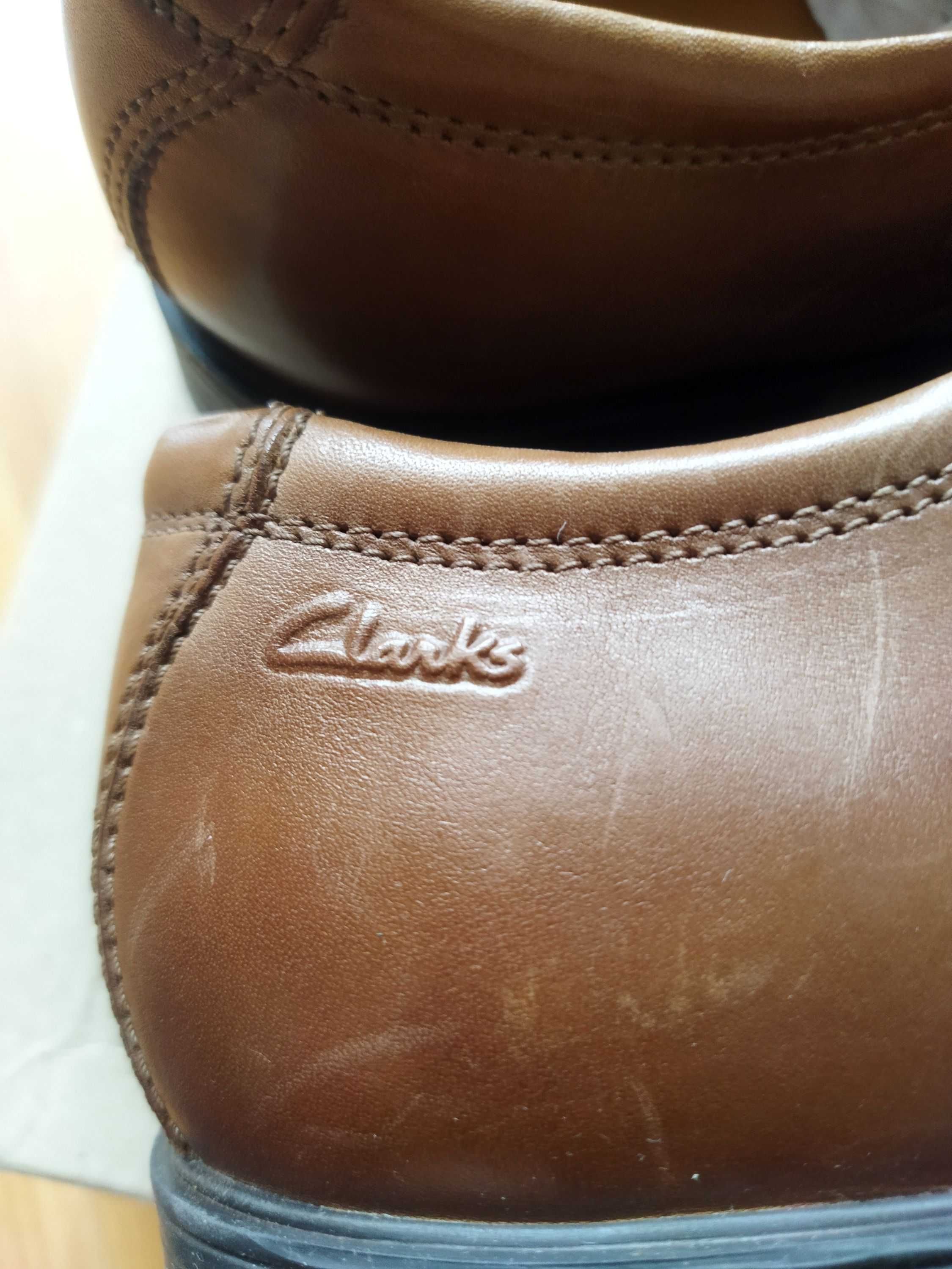 Туфли-дерби Clarks (Великобритания),кожа,оригинал,новые,р-р 42