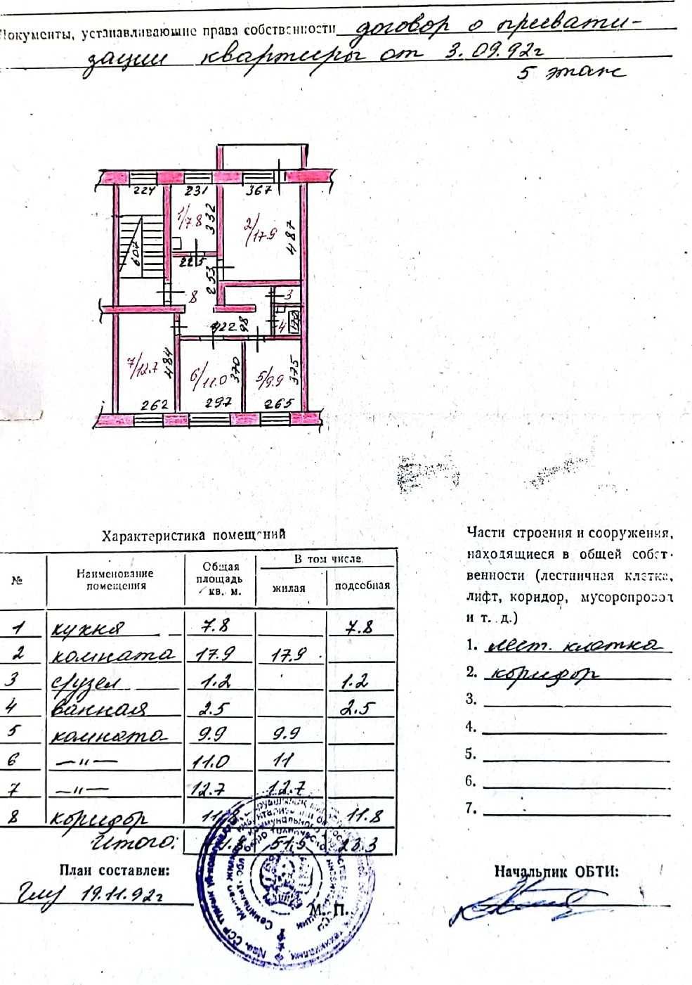 4-комнатная квартира, 74.8 м², 5/5 этаж 
Шульбинск, 1 мкрн 15