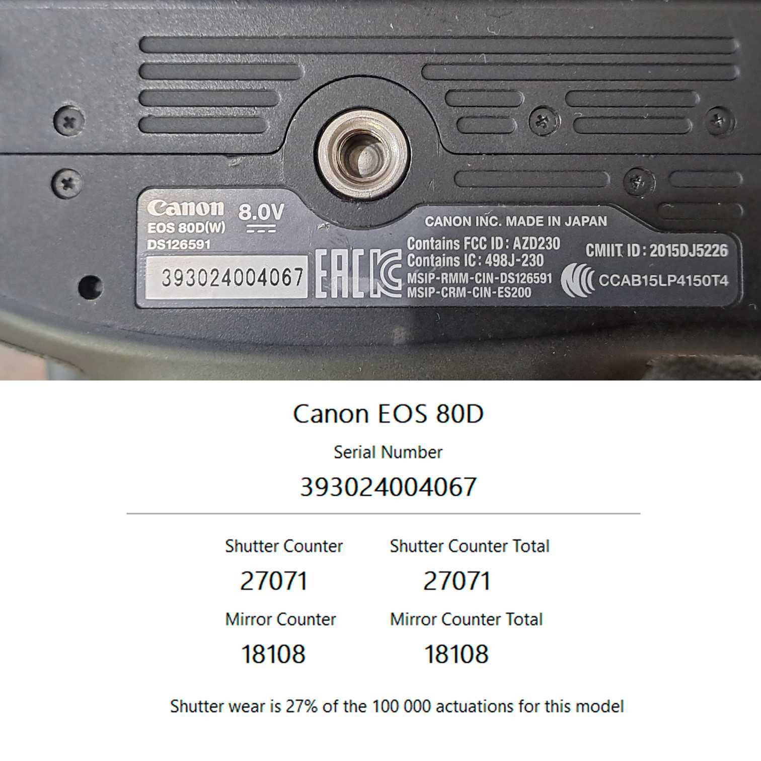 Продам Canon 80D