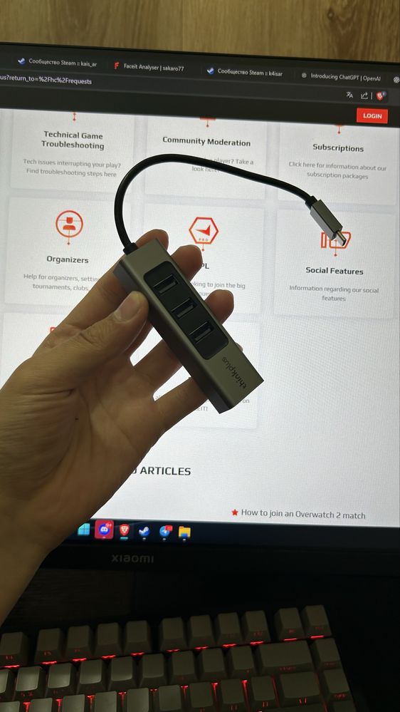 Usb 3.0 hub с  LAN