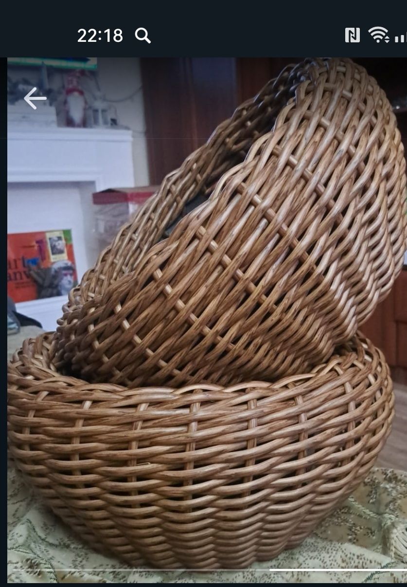 Кашпо искусственный ратанг