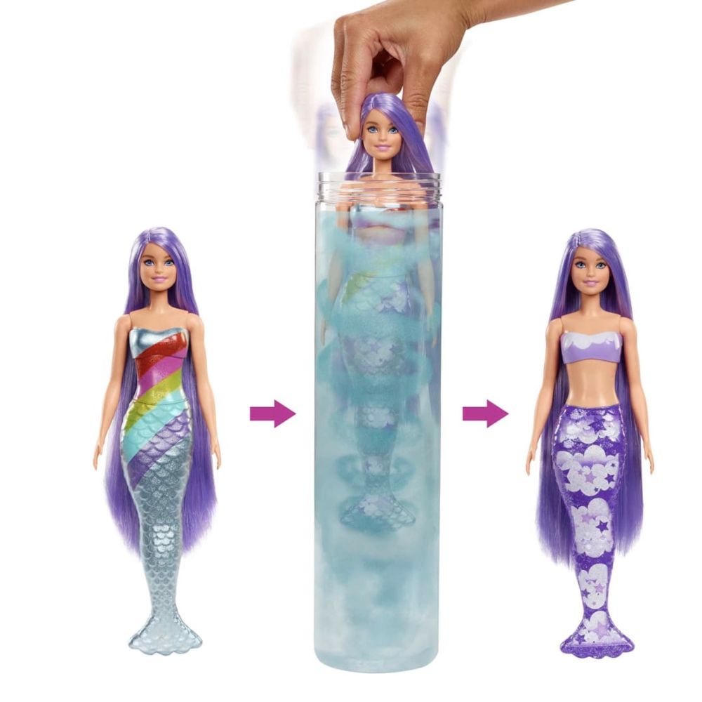 Барби русалка. Barbie color riveal