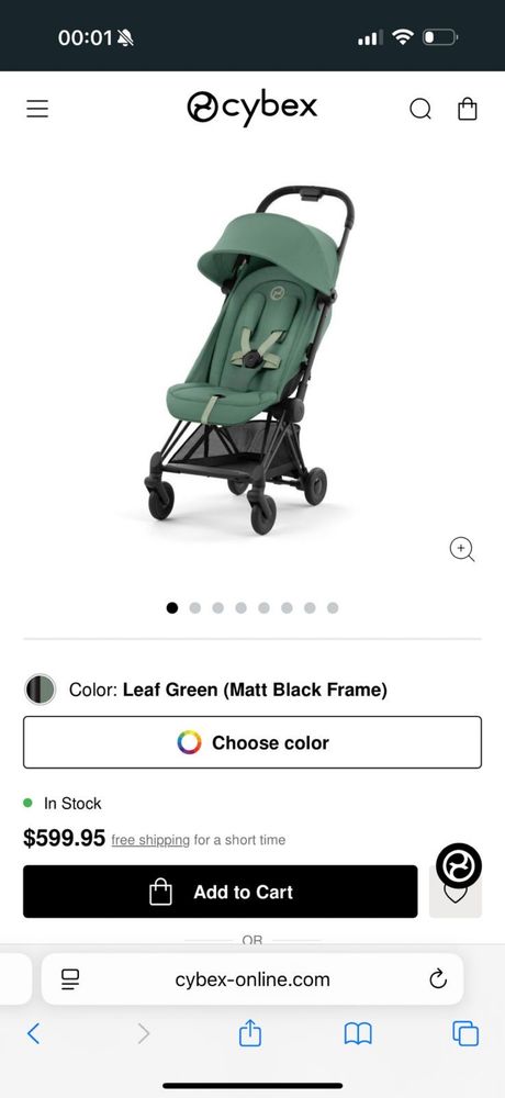 Продаю коляску cybex Coya ,в хорошем состоянии
