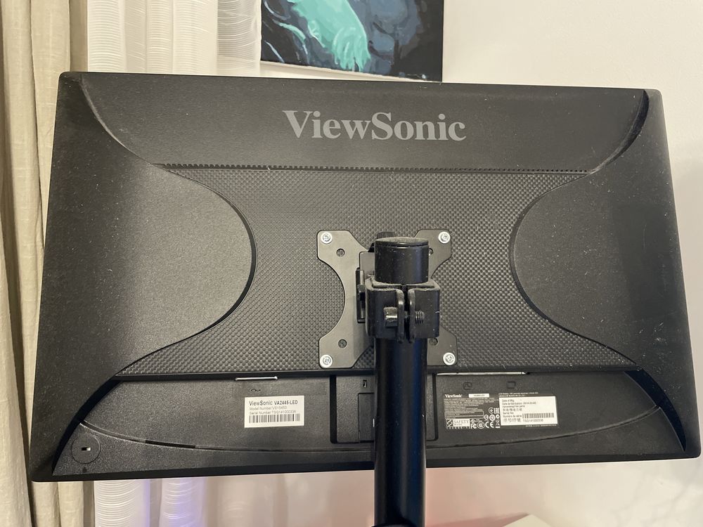 Продам монитор ViewSonic 23.6 дюйма FullHD Кронштейн в подарок