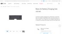 Зарядное устройство хаб для 4х батарей DJI Mavic Air