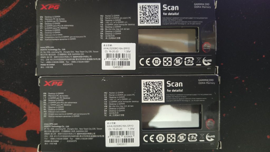 DDR4 3600 Mhz 16 gb (8x2)
