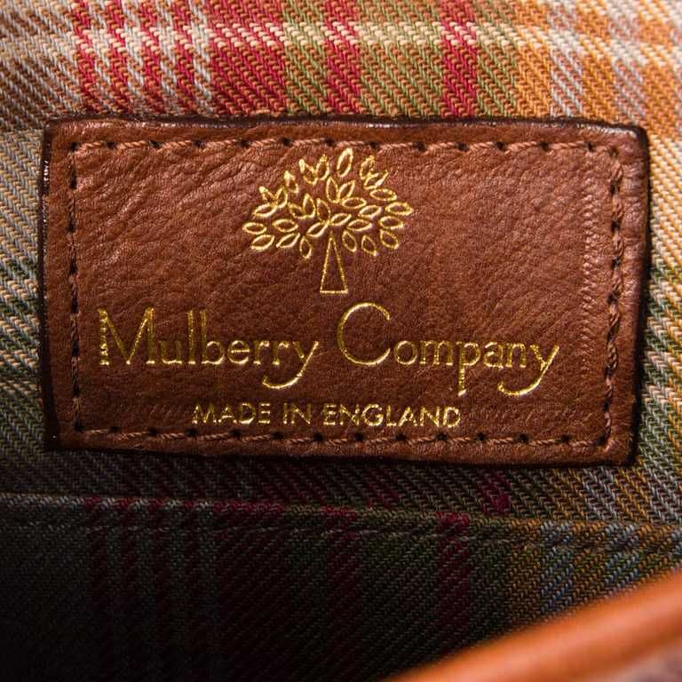 Винтажная коллекционная сумка MULBERRY, кожа, Великобритания