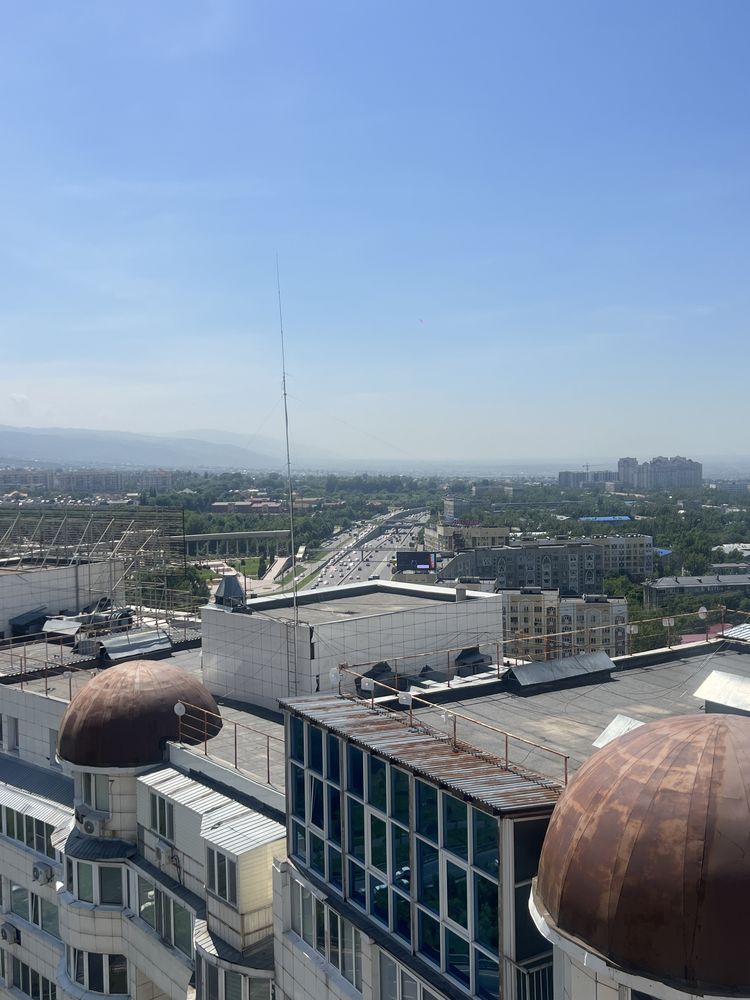 Мегацентр, терраса, вид на горы, ЖК Айгерим