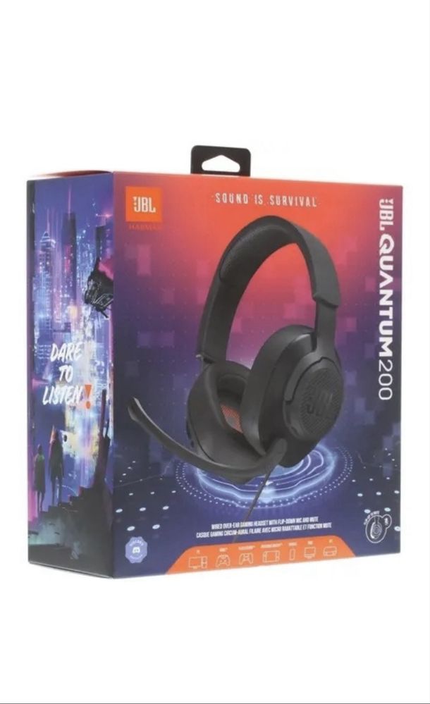 Наушники JBL Quantum 200 черные