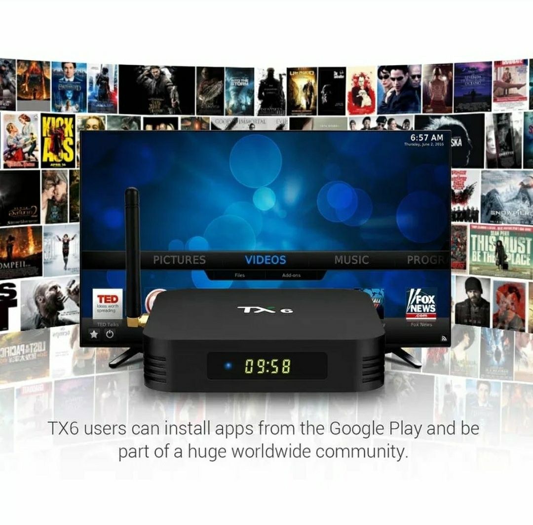 Tv box TX6 4/32г твбокс ТХ6 смарт андроид тв приставка для телевизора