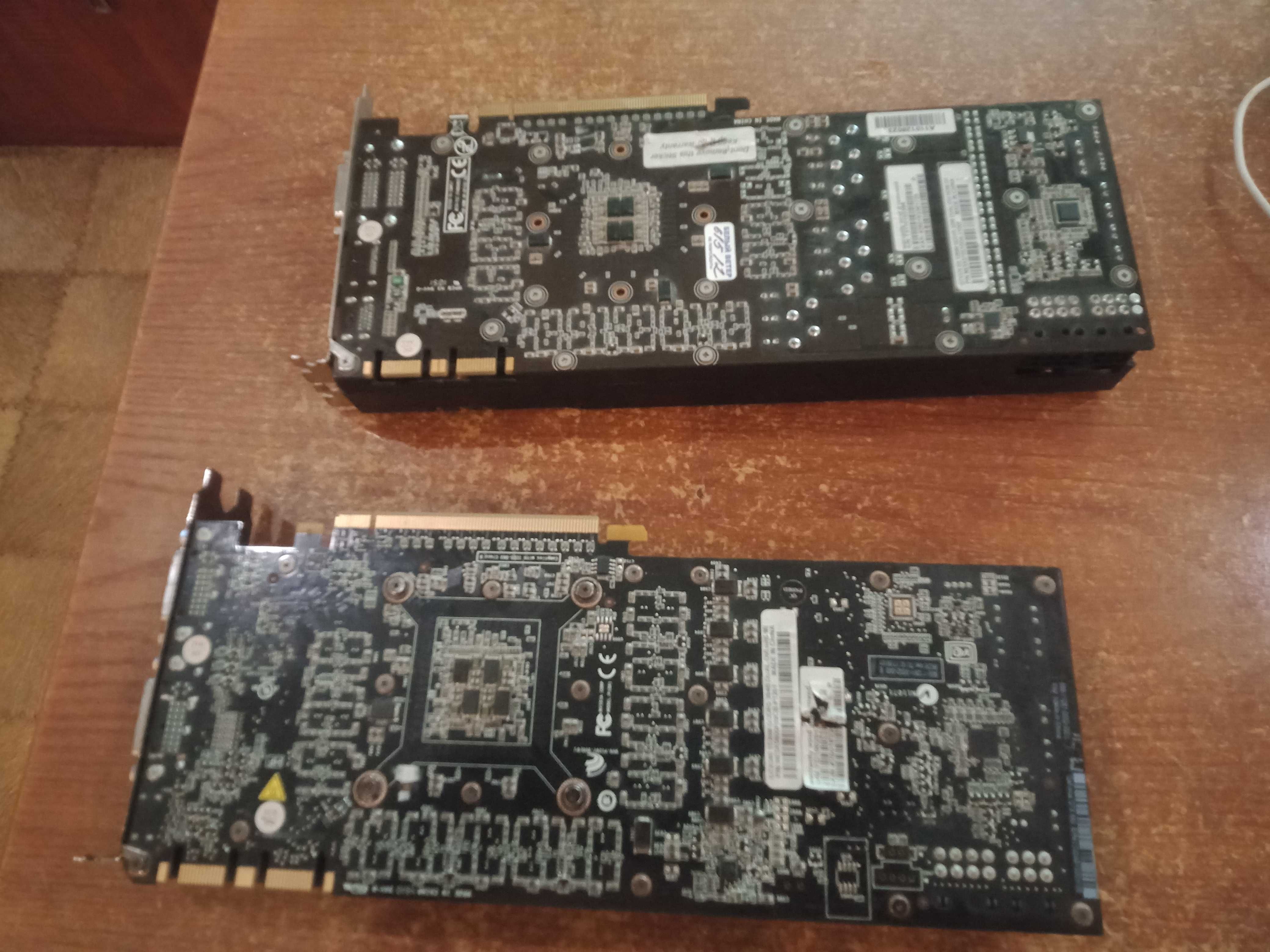 Видеокарты Nvidia Geforce GTX 580 и Nvidia Geforce GTS 450 (донор)