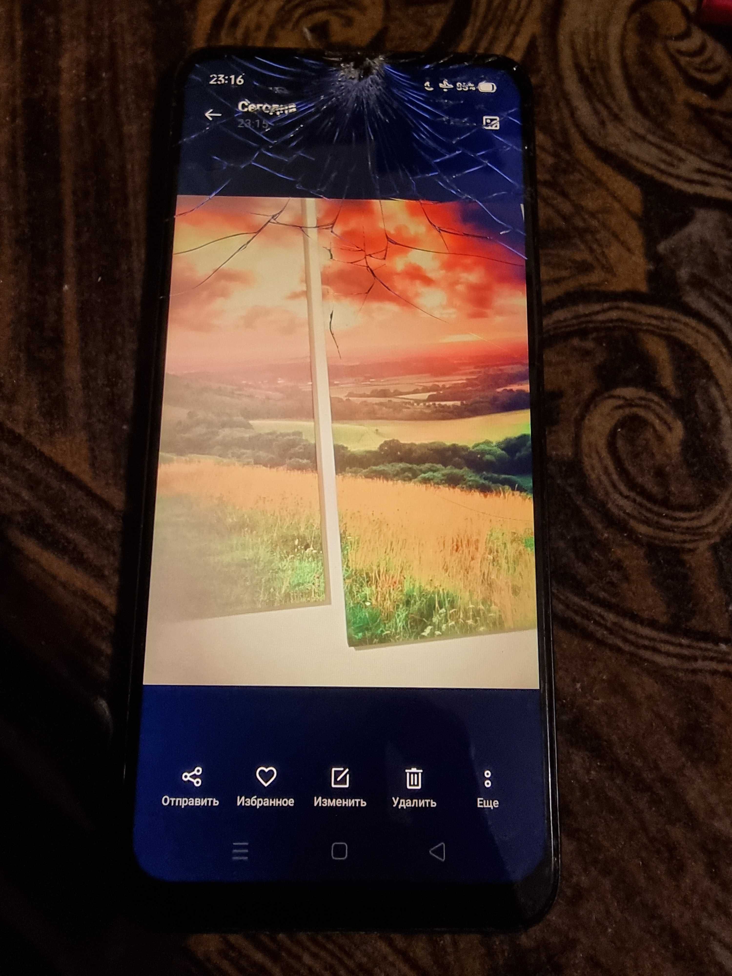 Oppo realme C3 3/64 вверху трещины смартфон  телефон Xiaomi poco vivo