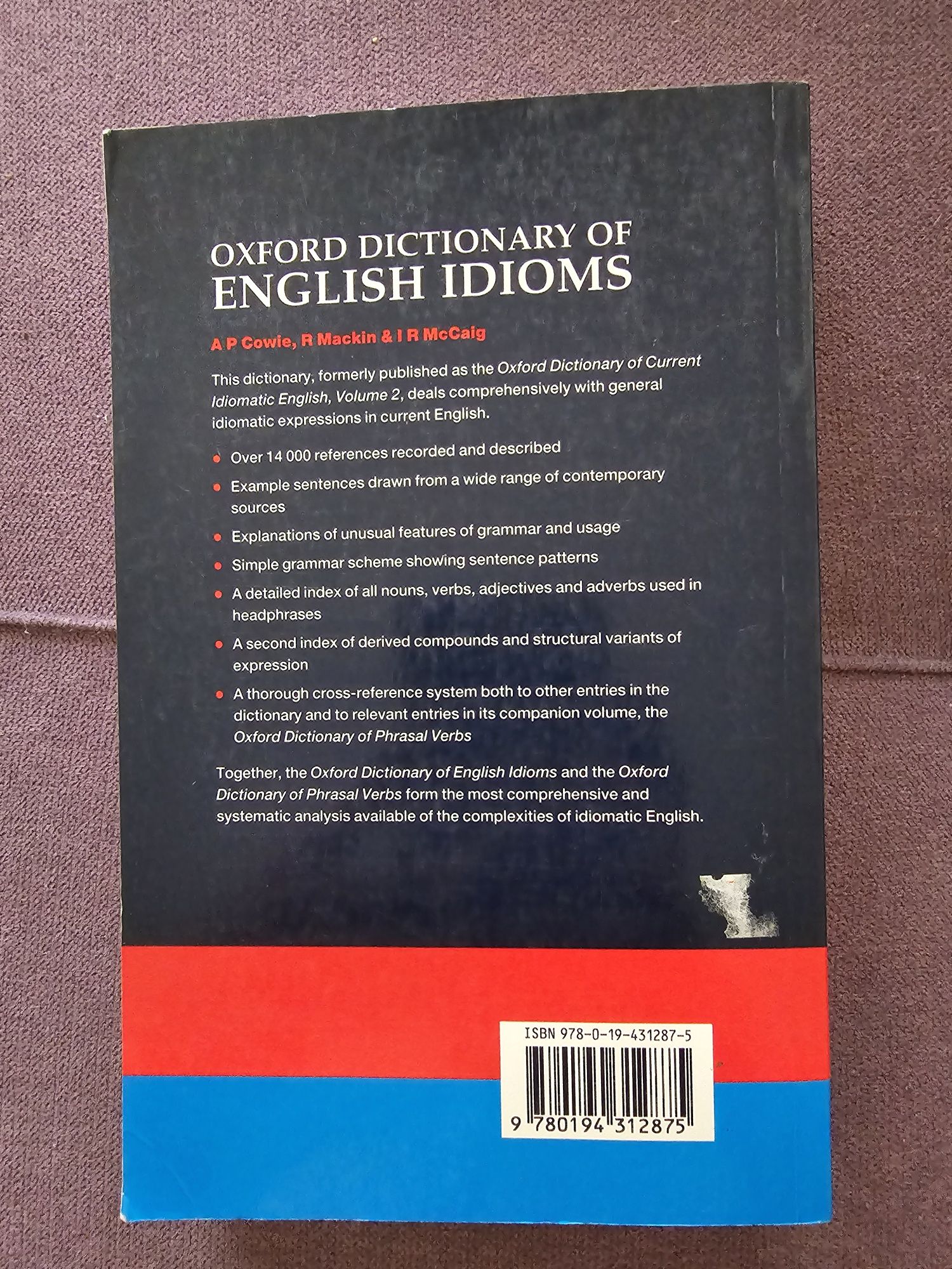 Oxford Dictionary of English Idioms