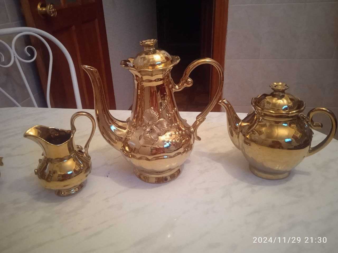 Сервиз чайно-кофейный на 6 персональных. Производство Украина.