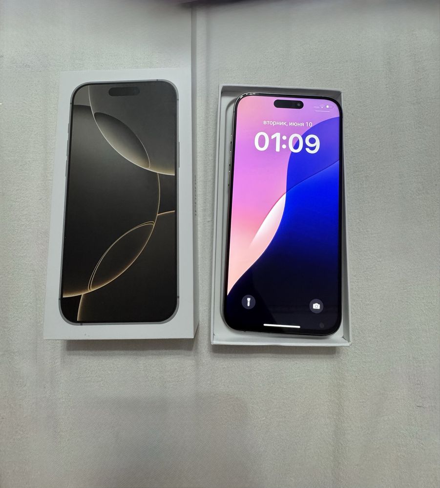 Срочно продам I phone 16 pro max новый в отличном состоянии