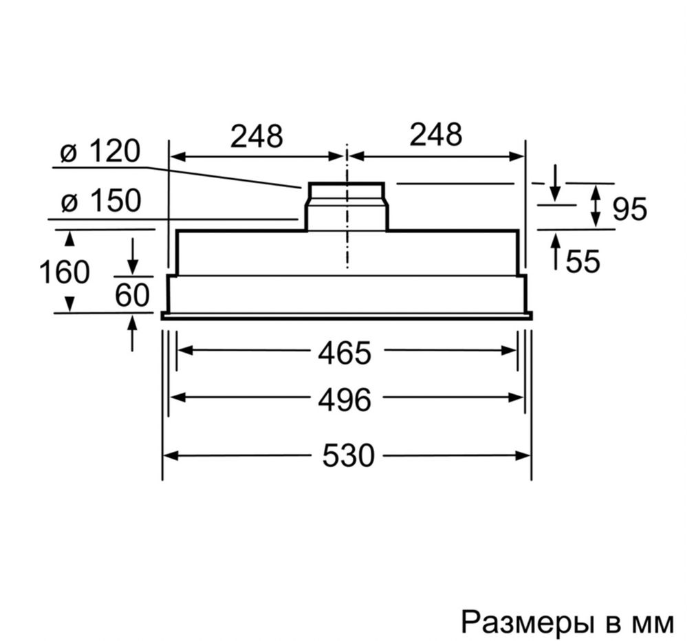 Вытяжка Bosch DHL555BL