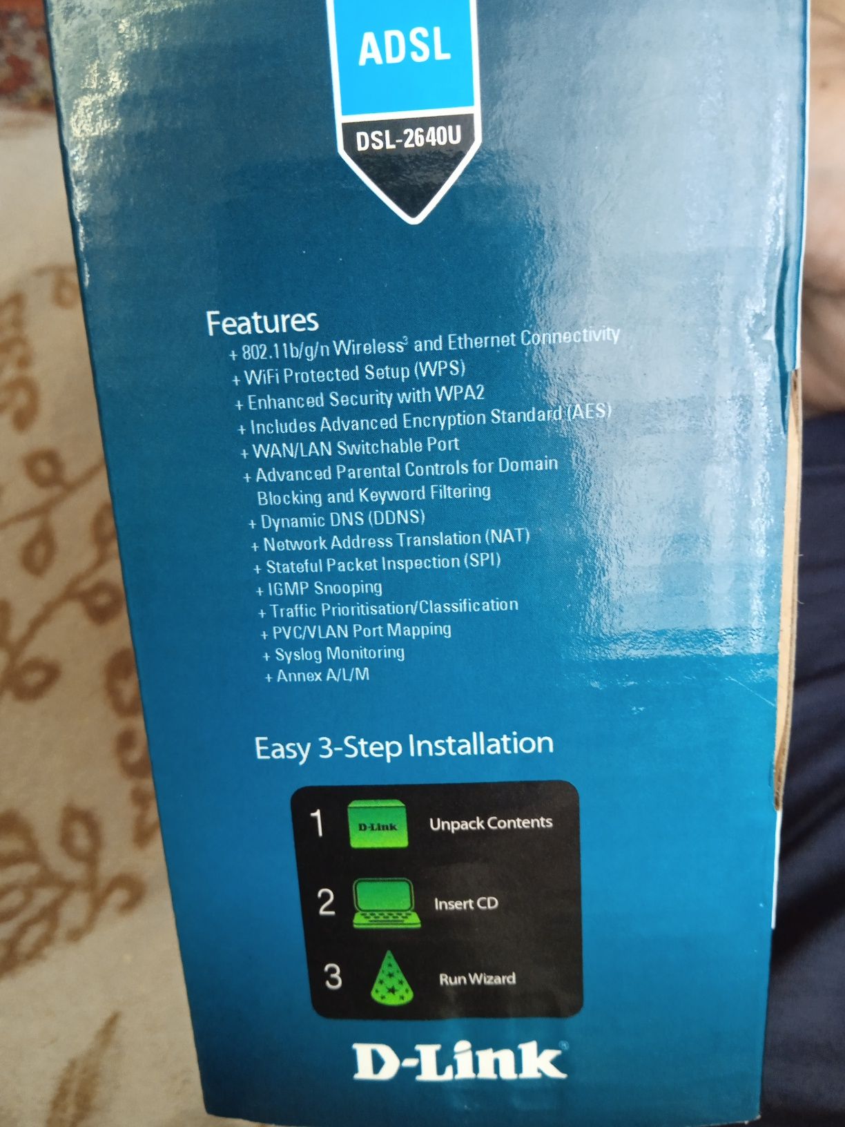 Продам новый роутер D-Link wi-fi model DSL-2640U