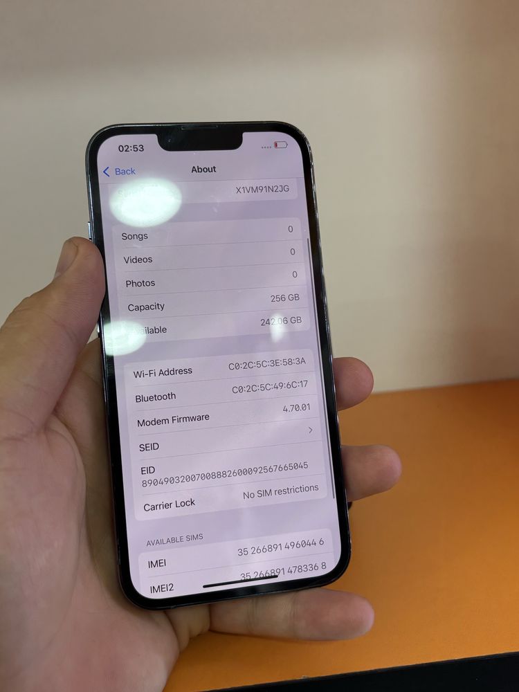 Iphone 15 pro 256 gb 100%