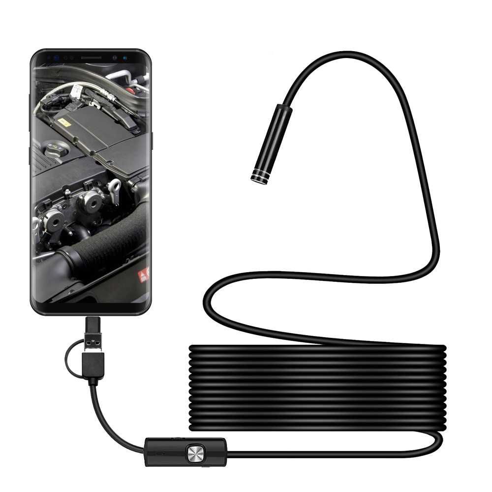 Эндоскоп для смартфонов и PC камера 1080P HD жесткий кабель 3,5м