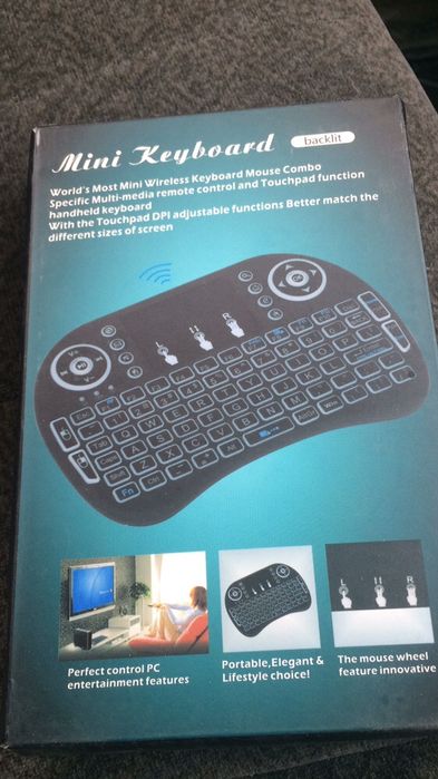 Мини клавиатура джойстик пульт с тачпадом 3в1 для тв бокса tv box