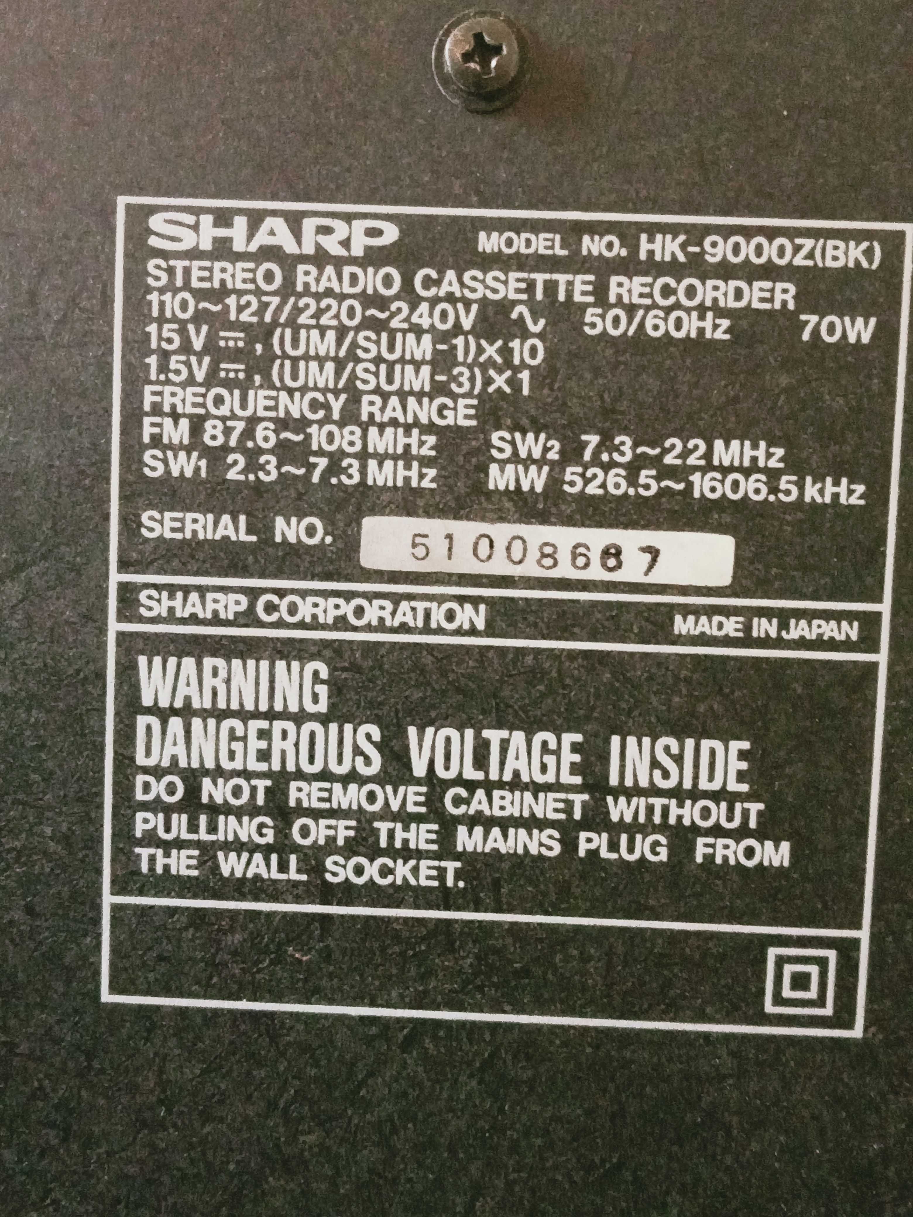 SHARP HK-9000...