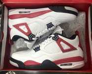 Air jordan 4 retro red cement/кроссовки найк айр джордан ретро
