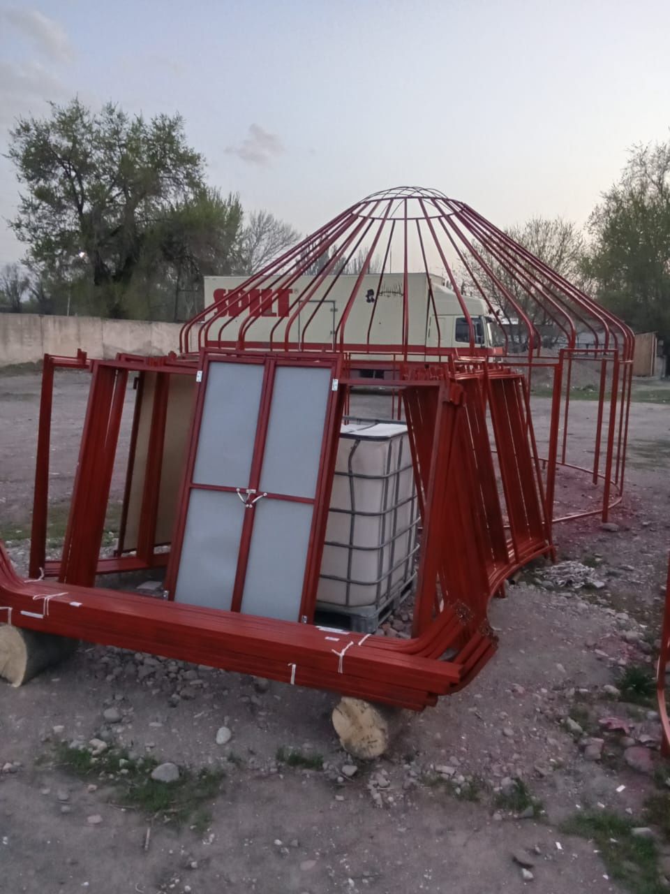Казақ үй жасау шеберханасы, пордам юрта