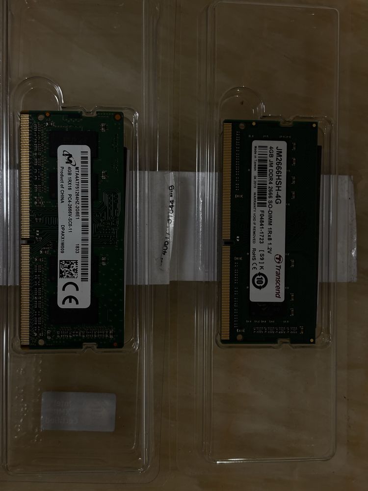 Ноутбучная Оперативная память ddr4 по 4гб