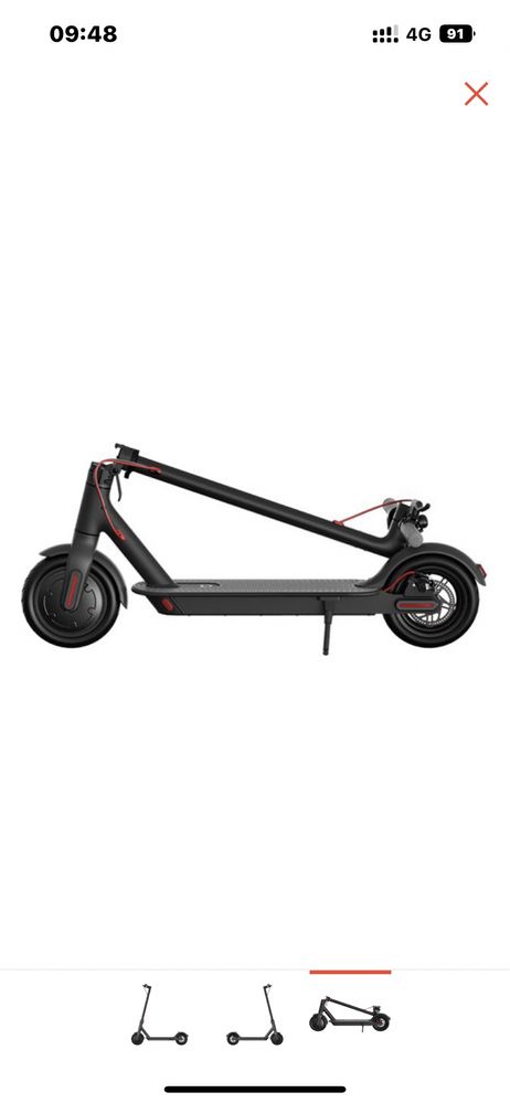 Самокат Xiaomi MiJia Smart Electric Scooter 1S черный