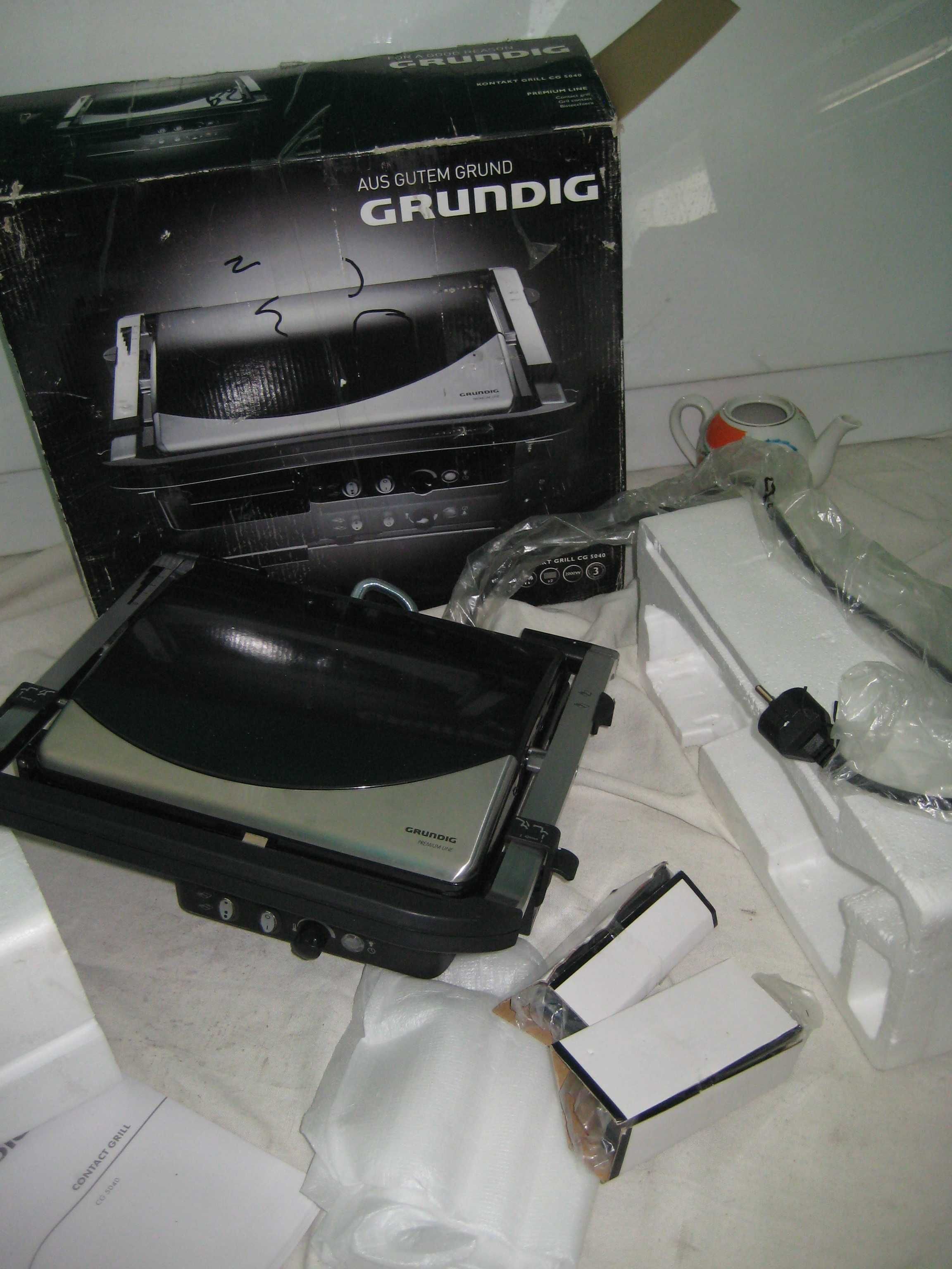 БОЛЬШОЙ Фирменный Плита Гриль Германия Grundig  НОВЫЙ В Коробке