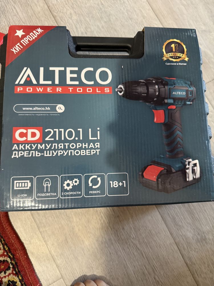 аккумуляторная дрель-шуруповерт ALTECO CD 2110.1 Li.