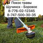 Покос травы тример