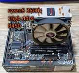 Комплект ryzen5 3500x / 16gb/ b450