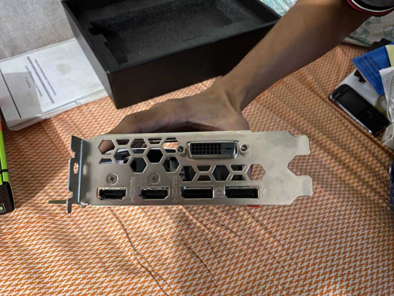 Игровая GeForce GTX 1060 6GB MSI ARMOR в коробке полный комплект