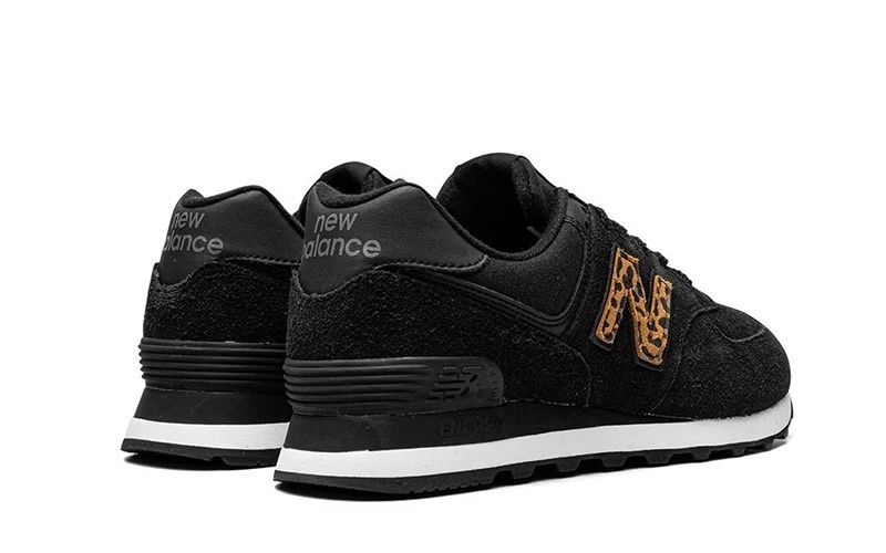 Кроссовки New Balance 574 модель с Leopard вставкой