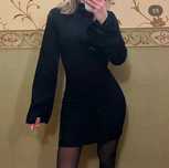 Черное платье 48р